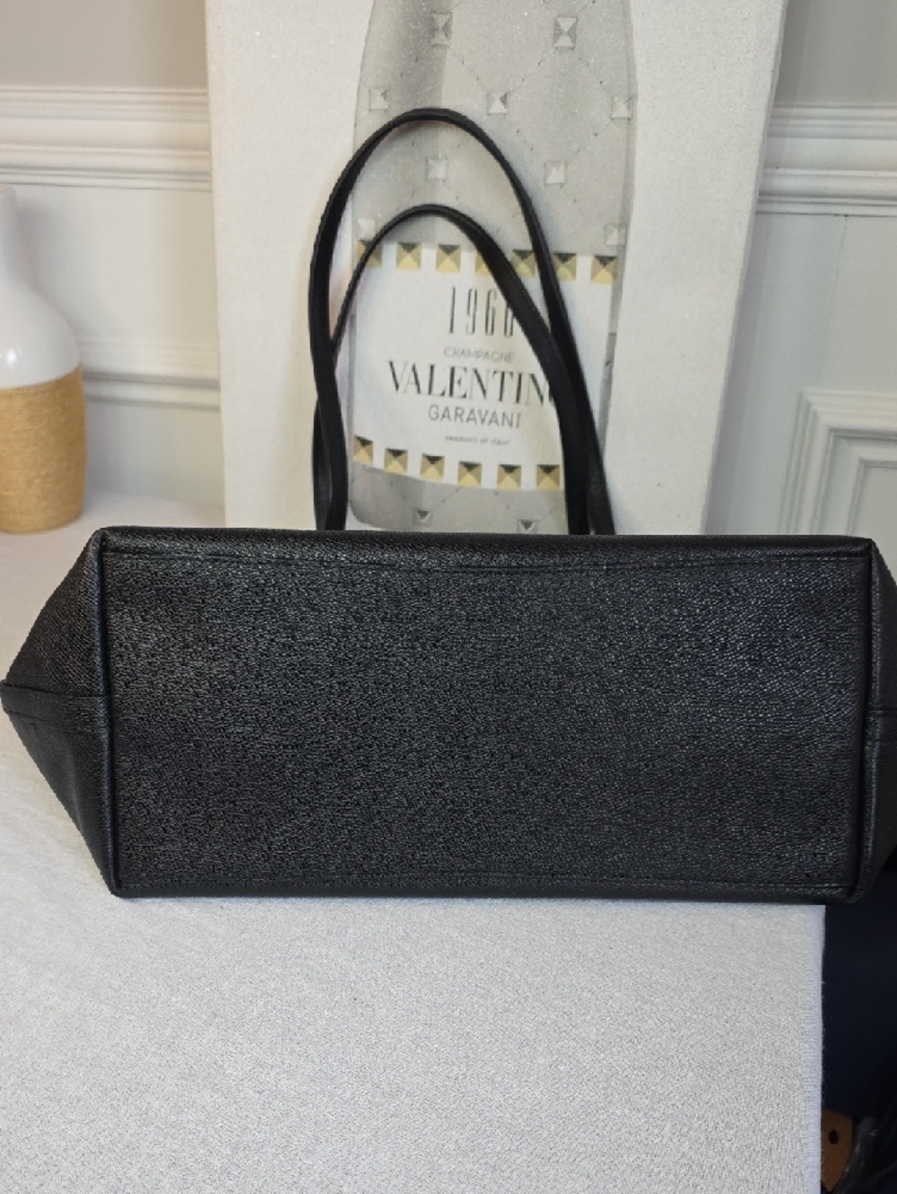 Coach Black Pebbled Leather Tote - Picture 9 of 10